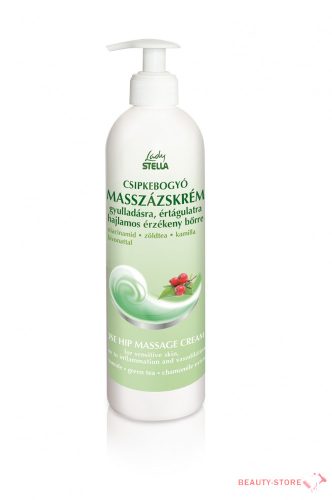 Lady Stella Csipkebogyó masszázskrém gyulladásra, értágulatra hajlamos érzékeny bőrre 500ML