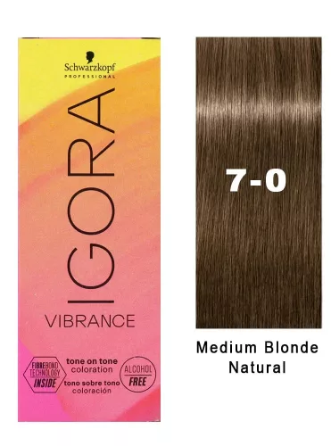 Igora Vibrance tartós hajszínező 60ml 7-0 közép szőke természetes