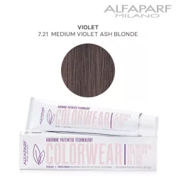   Alfaparf Colorwear hajszínező 60ml 7.21 közép viola hamvas szőke