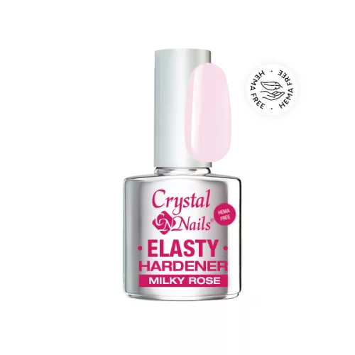 Crytal Nails Elasty Hardener HEMA Free Gel - Milky Rose 13ml 118966