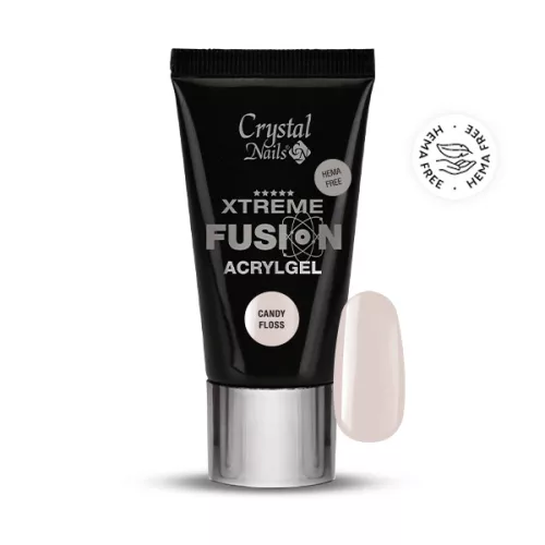 Crystal Nails HEMA Free Xtreme Fusion AcrylGel - Candy Floss 27ml (30g) 119420