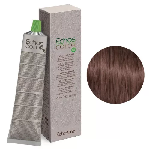 Echosline Echos Color PPD és rezorcin mentes vegán hajfesték 100ml 6.402 sötét szőke hideg réz