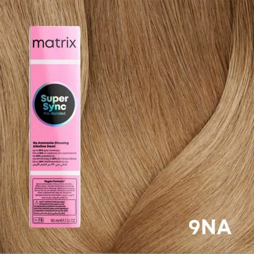 Matrix Super Sync ammóniamentes féltartós hajszínező 90ml 9NA