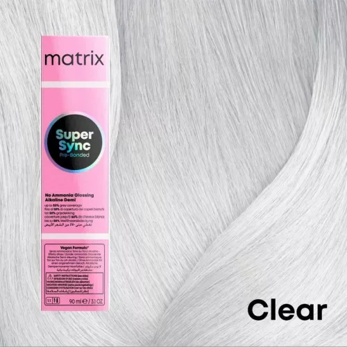 Matrix Super Sync ammóniamentes féltartós hajszínező 90ml CLEAR
