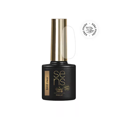 Crystal Nails SENS HEMA Free BASE gel - CLEAR 10ml 118967