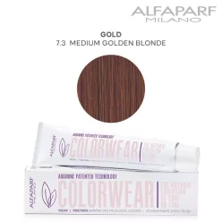   Alfaparf Colorwear hajszínező 60ml 7.3 közép arany szőke