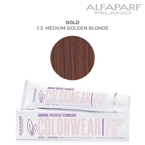 Alfaparf Colorwear hajszínező 60ml 7.3 közép arany szőke