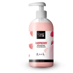   Crystal Nails Moisturising Hand, Foot and Body Lotion - Raspberry Lotion - Rich 250ml 116453