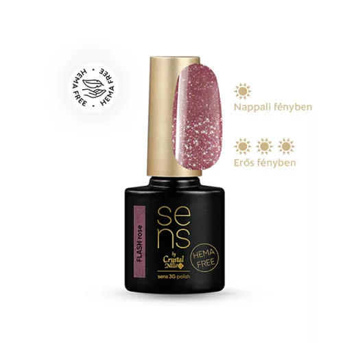Crystal Nails SENS 3G HEMA Free polish - Flash rose 4ml 118315