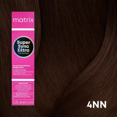Matrix Super Sync ammóniamentes féltartós hajszínező 90ml  4NN