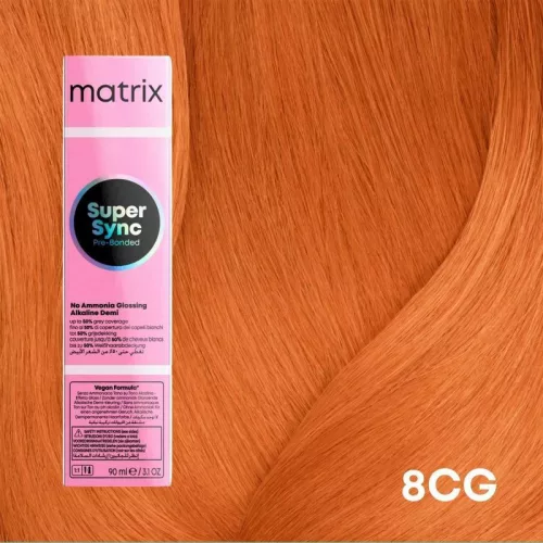 Matrix Super Sync ammóniamentes féltartós hajszínező 90ml 8CG