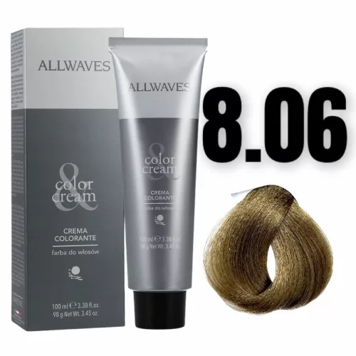 Allwaves Color&Creme hajfesték 100ml 8.06