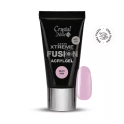   Crystal Nails HEMA Free Xtreme Fusion AcrylGel - Milky Pink 27ml (30g) 119423