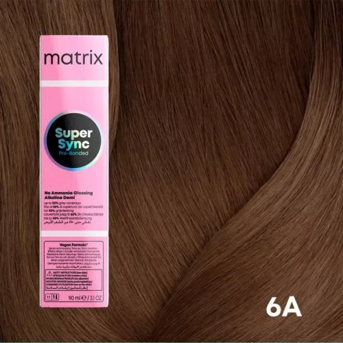 Matrix Super Sync ammóniamentes féltartós hajszínező 90ml 6A