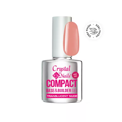 Crystal Nails Compact Base Gel HEMA Free - Translucent Nude 13ml 118962