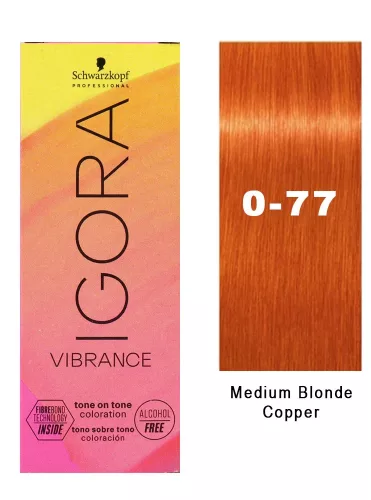 Igora Vibrance tartós hajszínező 60ml 0-77 