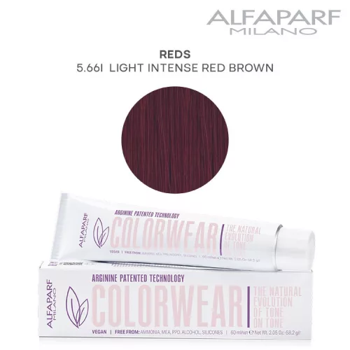 Alfaparf Colorwear hajszínező 60ml 5.66I világos intenzív vörös barna