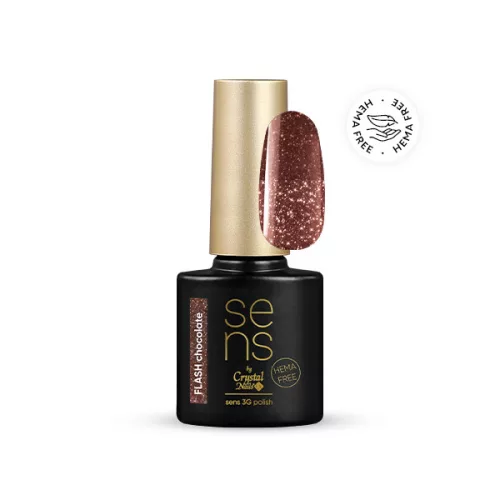 Crystal Nails SENS 3G HEMA Free polish - Flash chocolate 4ml 118525