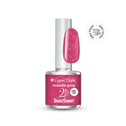   Crystal Nails 2S HEMA Free SmartGummy Rubber base gel - Nr20 Sunshine Pink 8ml 119029