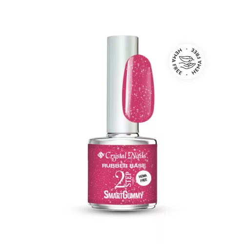 Crystal Nails 2S HEMA Free SmartGummy Rubber base gel - Nr20 Sunshine Pink 8ml 119029