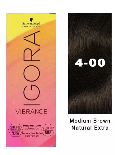 Igora Vibrance tartós hajszínező 60ml 4-00