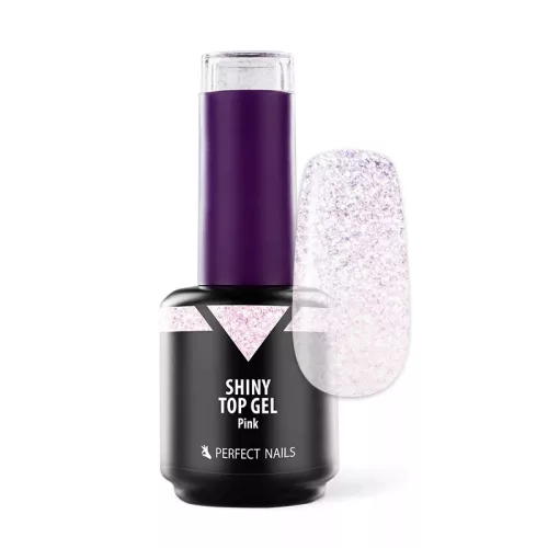 Perfect Nails Shiny Top Gel - Pink - 15ml PNZ6075