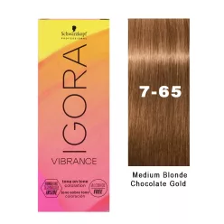 Igora Vibrance tartós hajszínező 60ml 7-65