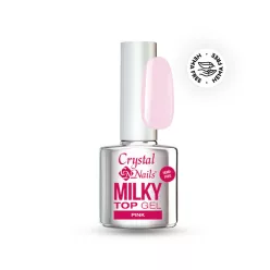  Crystal Nails HEMA Free Milky Top Gel - Pink 4ml 118137