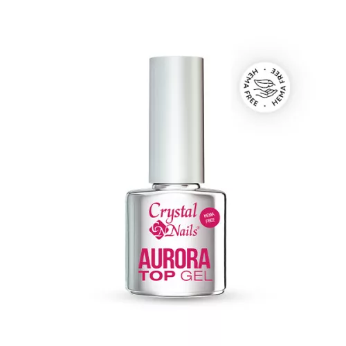 Crystal Nails Aurora HEMA Free Top Gel 4ml 118713