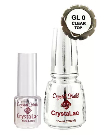 Crystal Nails GL0 Clear/TOP CrystaLac - 4ml 118496