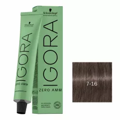 Igora Zero Amm ammóniamentes hajfesték 60 ml  7-16
