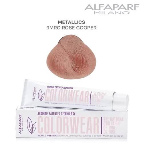 Alfaparf Colorwear hajszínező 60ml 9MRC metál rózsa vörös