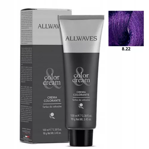 Allwaves Color&Creme hajfesték 100ml 8.22