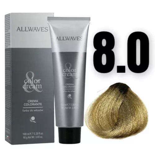 Allwaves Color&Creme hajfesték 100ml 8.0