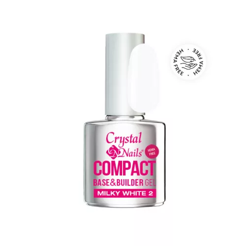 Crystal Nails Compact Base gel HEMA Free - Milky white 2 13ml 118992