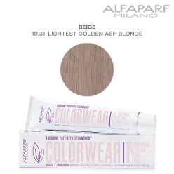   Alfaparf Colorwear hajszínező 60ml 10.31 legvilágosabb arany hamvas szőke