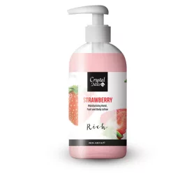   Crystal Nails Moisturising Hand, Foot and Body Lotion - Strawberry Lotion - Rich 250ml 116122