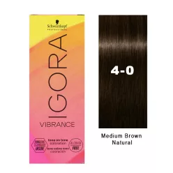   Igora Vibrance tartós hajszínező 60ml 4-0 közép barna natúr