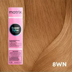   Matrix Super Sync ammóniamentes féltartós hajszínező 90ml 8WN