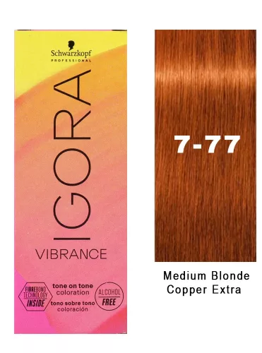 Igora Vibrance tartós hajszínező 60ml 7-77