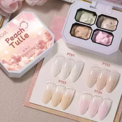 BORN PRETTY 4in1 festőzselé paletta - No.S02 - Peach Tulle
