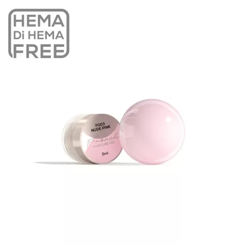 MAKEAR French Gel festőzselé FG03 - 5 ml - Nude Pink