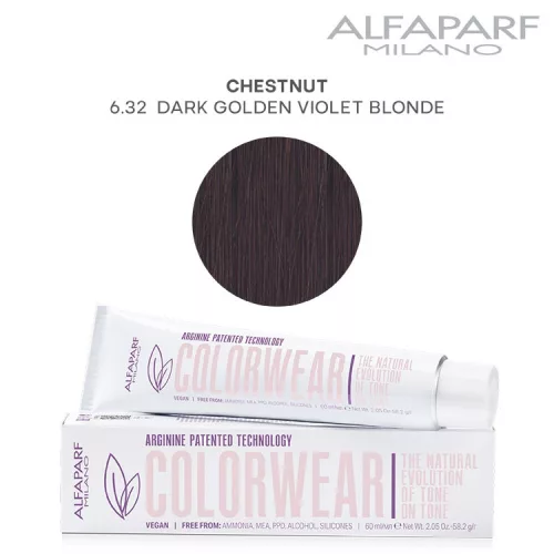 Alfaparf Colorwear hajszínező 60ml 6.32 sötét arany viola szőke