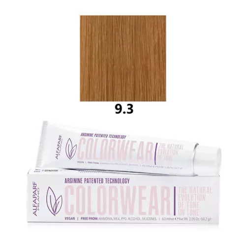 Alfaparf Colorwear hajszínező 60ml 9.3 nagyon világos arany szőke