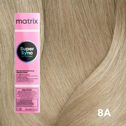 Matrix Super Sync ammóniamentes féltartós hajszínező 90ml 8A