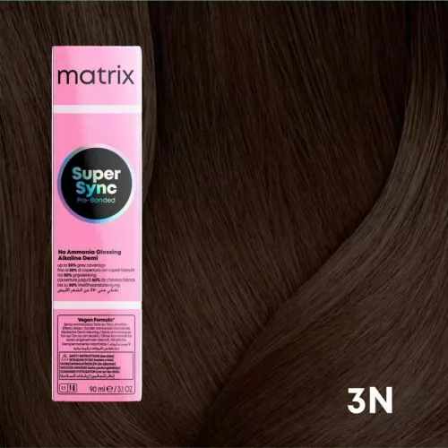 Matrix Super Sync ammóniamentes féltartós hajszínező 90ml  3N