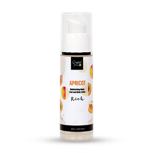 Crystal Nails Moisturising Hand, Foot and Body Lotion - Apricot Lotion - Rich 30ml 116450