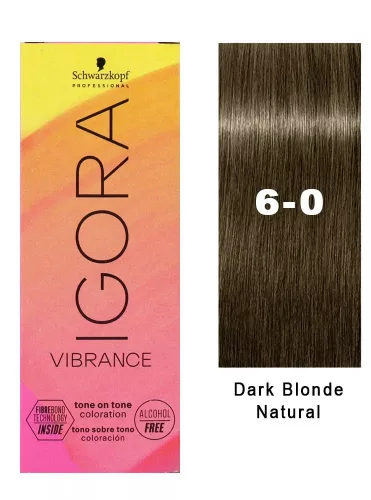 Igora Vibrance tartós hajszínező 60ml 6-0 sötét szőke természetes