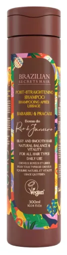 Brazilian Secrets Hair Bossa do Rio de Janeiro - Egyenesítő Utáni Erősítő Sampon 300ml BS090
