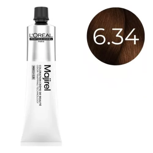 Loreal Majirel hajfesték 60ml 6.34 sötét szőke arany réz
